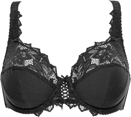 Sutien cu armatura Sans Complexe Coton D'arum, negru, 85E [4]