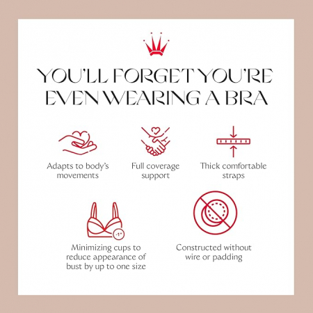 Sutien cu armatura Triumph Essential Minimizer W X, negru, 95C [3]