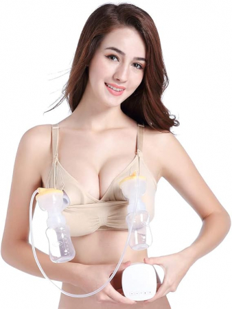 Sutien de alaptare si maternitate Rufun, bej, marime L [1]