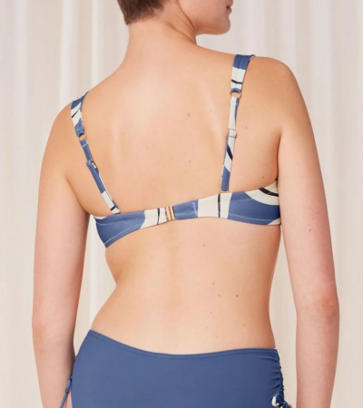 Sutien de baie pentru femei Triumph Summer Allure DP Bikini Top, alb/albastru, 38F [2]