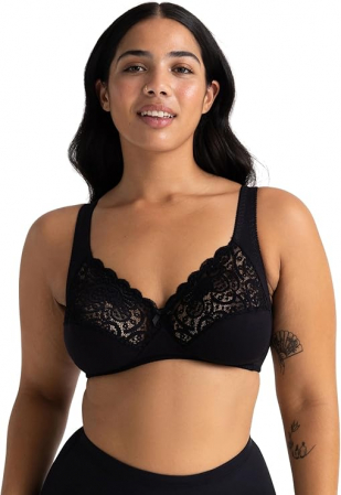 Fashion - Sutien fara armatura pentru femei Dorina Georgina D1427A, negru, 80C