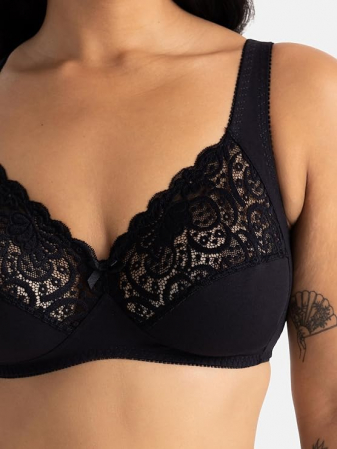 Sutien fara armatura pentru femei Dorina Georgina D1427A, negru, 80C [4]