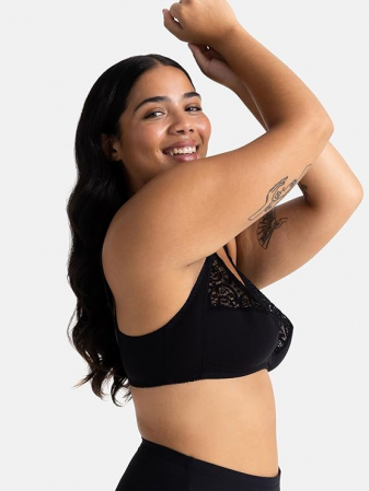 Sutien fara armatura pentru femei Dorina Georgina D1427A, negru, 80C [2]