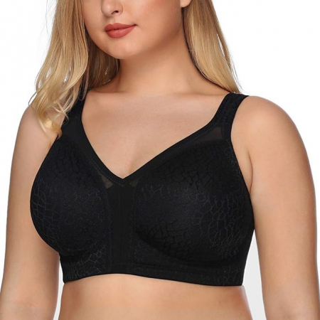 Sutien fara armatura pentru femei DotVol Minimizer, negru, 95G [3]