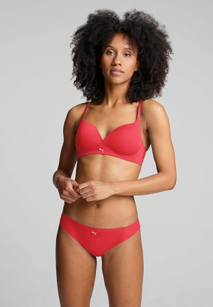 Sutien fara armatura pentru femei PUMA 100001008, rosu, 70B [4]