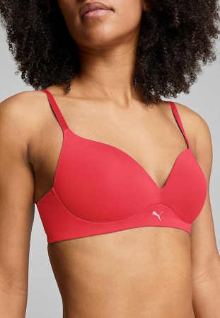 Sutien fara armatura pentru femei PUMA 100001008, rosu, 70B [5]