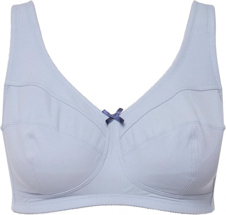 Sutien fara armatura pentru femei Ulla Popken, albastru, 115E [2]
