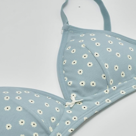 Sutien fara armatura pentru fete DIM Les Pockets, albastru, 80A [2]