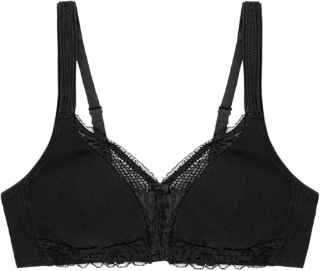 Sutien fara sarma Triumph Modern Lace+Cotton N, negru, 95C [1]