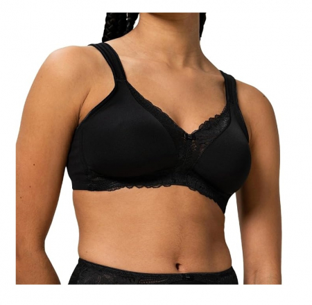 Fashion - Sutien fara sarma Triumph Modern Lace+Cotton N, negru, 95C