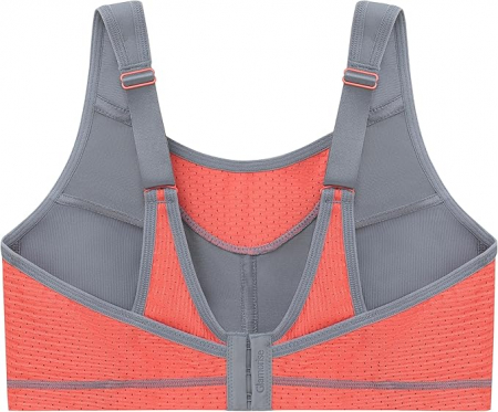 Sutien sport Glamorise pentru femei, gri/coral, 85E [4]