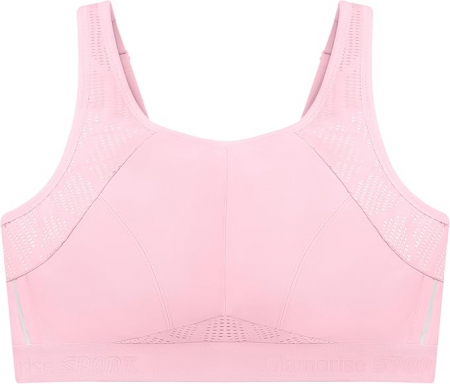 Sutien sport Glamorise pentru femei, opac, fără sârmă, roz, 85E [3]