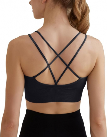 Sutien sport pentru femei Memoryee, push-up, negru, S [1]