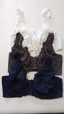 Sutien modelator pentru femei Curve Muse Minimizer, cu broderie din dantelă, pachet de 3, Marimea 85C [1]