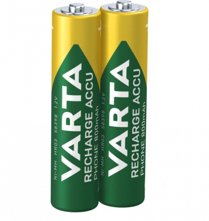 Set 2 baterii reincarbaile VARTA T398, AAA, 800 mAh, 58398101402, pentru telefoane fara fir [1]