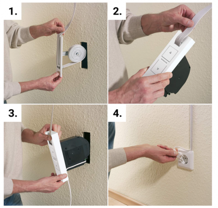 Tabachera electrică pentru curea RolloTron Basis DuoFern 1200-UW pentru rulou, fără banda, pentru casă inteligentă (HomePilot) [2]