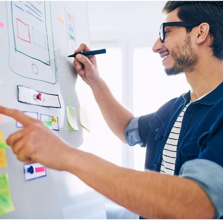 Tablă albă magnetică OFITURIA, pentru perete, 120 x 90 cm [5]