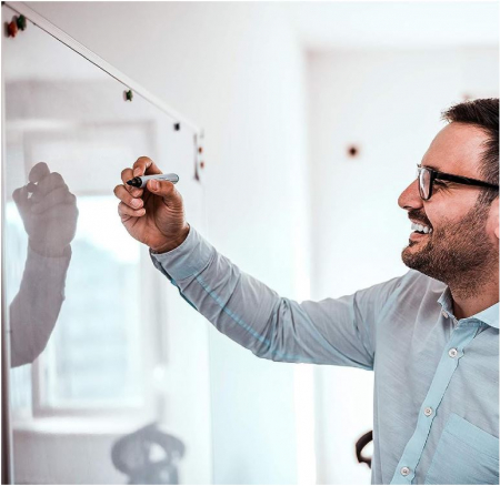 Tablă albă magnetică OFITURIA, pentru perete, 120 x 90 cm [7]