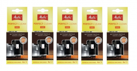 Electrocasnice pentru Bucatarie - Tablete de curatare pentru espressor, Melitta 6762481 Perfect Clean, 20 buc x 1.8g