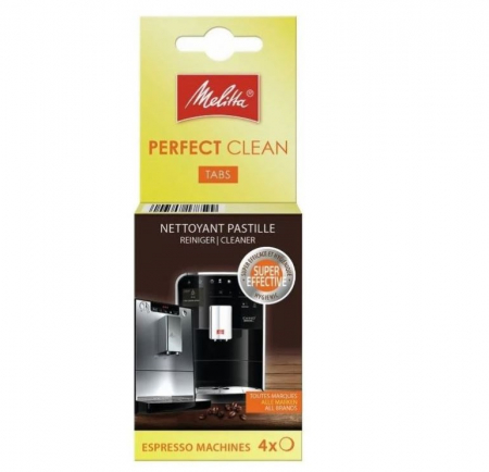 Accesorii si piese aparate cafea - Tablete de curatare pentru espressor, Melitta 6762481 Perfect Clean, 4 buc x 1.8 g