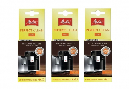 Electrocasnice pentru Bucatarie - Tablete de curatare pentru espressor, Melitta 6762481 Perfect Clean, 12 buc x 1.8g