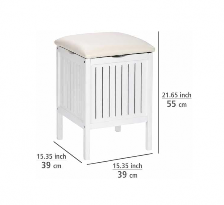 Taburet Wenko Oslo, cu spatiu de depozitare, 39 x 55 x 39 cm [1]