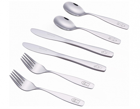 Tacâmuri pentru copii Exzact 6 buc, 2x furculita, lingura, cutit [2]