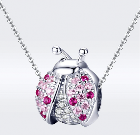 Talisman gărgăriță/buburuză din argint 925, breloc pentru brățară Pandora [6]