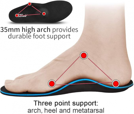 Talpici ortopedici PCSsole pentru arcul piciorului, pentru incaltaminte sport, 27 cm, 41-42 EU [3]