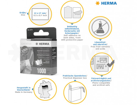 Tampoane adezive foto Herma, 1000 bucati [7]