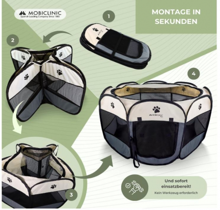 Tarc pliabil pentru animale de companie Mobiclinic Pets, 110 x 100 x 57 cm [10]