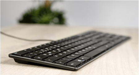Tastatură cu fir silențioasă Speedlink RIVA Scissor Keyboard pentru PC, cu USB, layout german, negru [5]