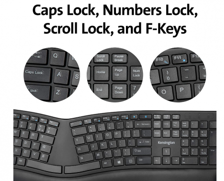 Tastatură fără fir Kensington ergonomică [5]