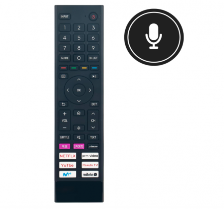 Televizoare & accesorii - Telecomandă de înlocuire VINABTY ERF3D80H - ERF3D80-0012 TV Hisense