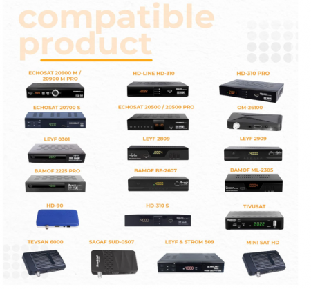 Telecomanda originală Echosat compatibila cu dispozitivele de marcă Echosat Hd-Line Leyf Bamof Tevsan [1]