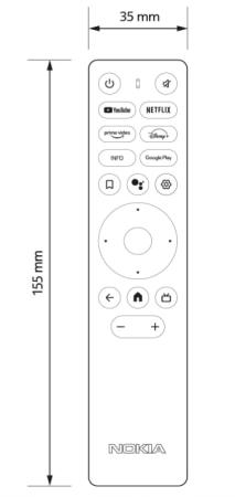 Telecomanda pentru Nokia Streaming Stick 800 Full HD, Android TV, negru [4]
