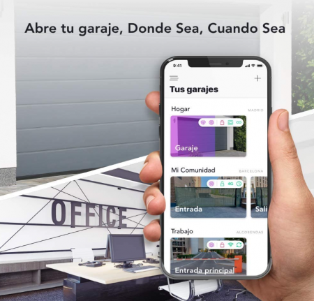 Telecomandă WiFi pentru garaj, Kit de pornire HOMYHUB, control vocal, maxim 2 uși/kit [3]