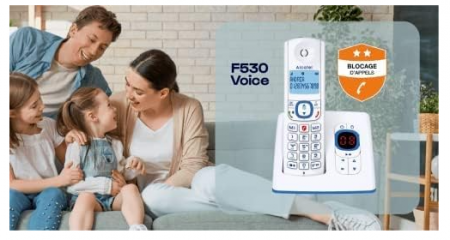 Telefon fără fir Alcatel Classic F530 DECT, alb [6]