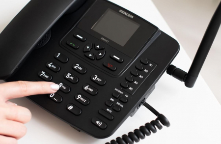 Telefon fix Maxcom MM41D, Port RJ45, hotspot WiFi, Negru [8]