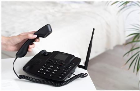 Telefon fix Maxcom MM41D, Port RJ45, hotspot WiFi, Negru [5]