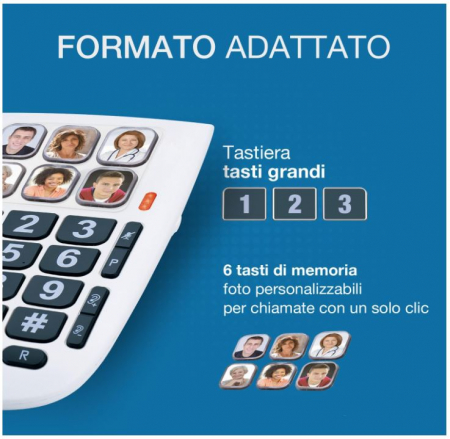 Telefon fix pentru seniori Alcatel TMAX 10, cu taste mari, alb [4]