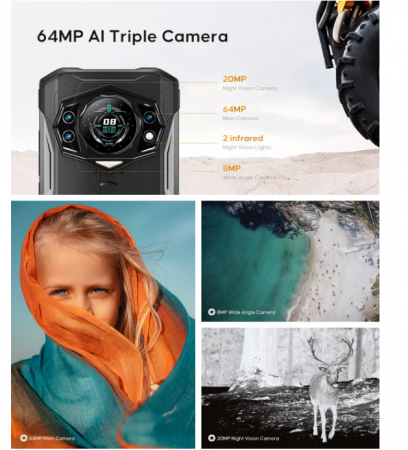 Telefon mobil Doogee S98, 4G, 6.3", 8GB RAM, 256GB ROM, Android 12, Helio G96, 6000mAh [6]