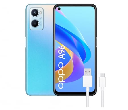 Laptop, Tablete & Telefoane - Telefon mobil OPPO A96, Dual SIM, 128GB, 8GB RAM, 4G, 5000mAh, 33W, albastru