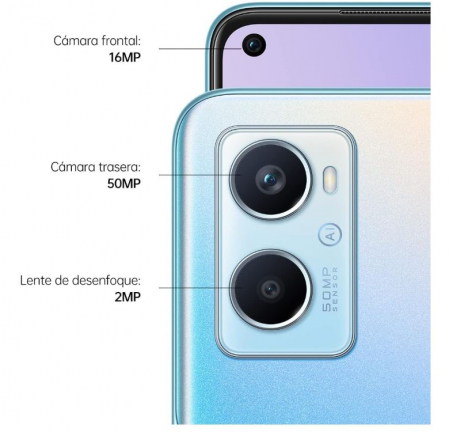 Telefon mobil OPPO A96, Dual SIM, 128GB, 8GB RAM, 4G, 5000mAh, 33W, albastru [9]