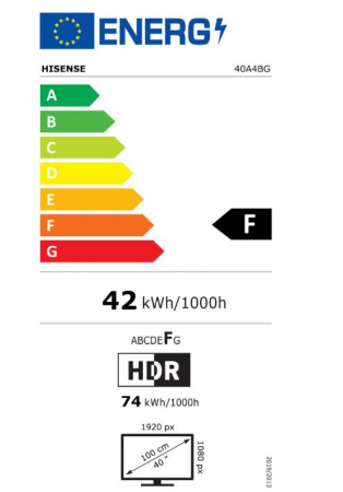 Televizor Hisense 40A4BG, 101cm, Smart, Full HD, LED, Clasa F [13]