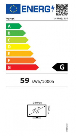Televizor LED Smart VORTEX V43R0213VS, Ultra HD 4K, 109cm [10]