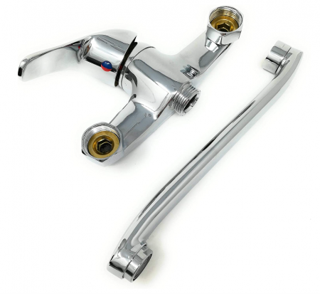 TEMPO DI SALDI Baterie de Perete pentru Chiuveta de Bucatarie sau Baie, robinet cromat [7]