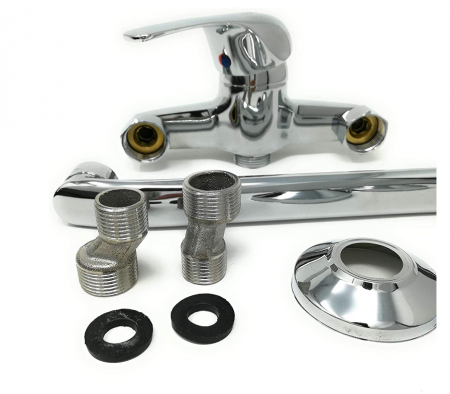 TEMPO DI SALDI Baterie de Perete pentru Chiuveta de Bucatarie sau Baie, robinet cromat [4]