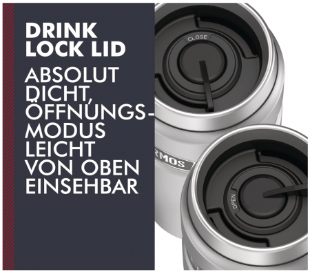 Termos/Cană termoizolantă THERMOS, 0,47 l, oțel inoxidabil mat [4]