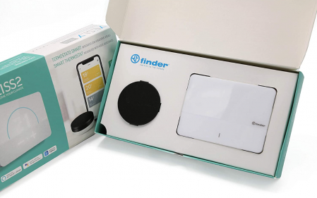 Termostat inteligent BLISS2, Finder, gestionabil prin aplicație, cu asistenți vocali, Tip 1CB190050007POA, Seria 1C Finder [4]